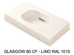 Plan vasque système d’évacuation discret L 70 à 201 x P 40 à 51 cm, finition lisse mate, 10 couleurs, Anti bactérien, résine Akrytan® teinté dans la masse, Livraison Offerte.
